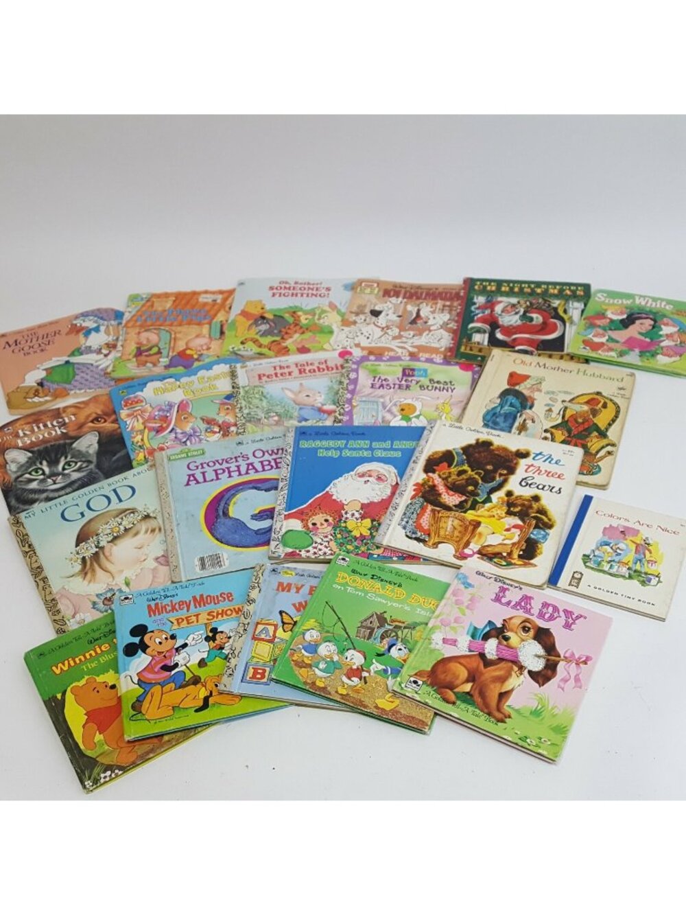 Lot of 20 Vintage Little Golden Books Children Reader Stories Bedtime Library
